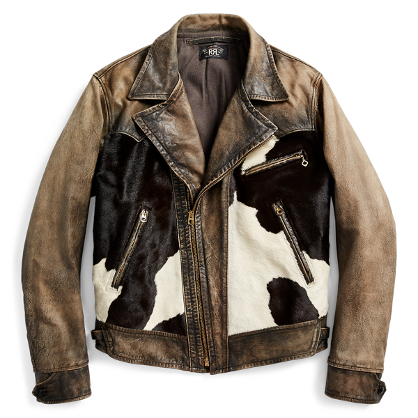 Hair-on-Hide Leather Jacket for Men | Ralph Lauren® PT