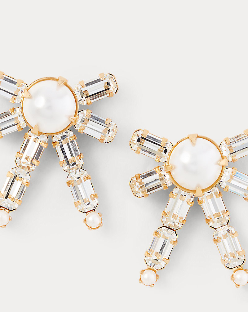 Bow Crystal Earrings Ralph Lauren Collection 1