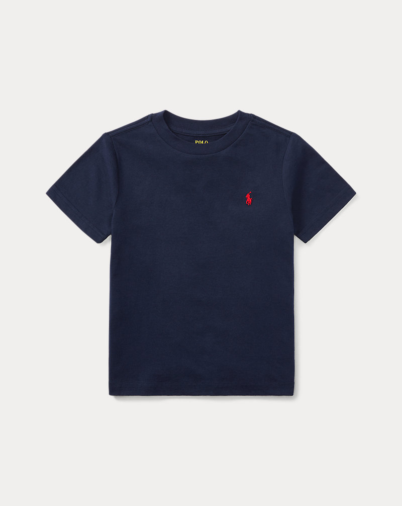 Camiseta de punto de algodón con cuello redondo NIÑOS 1.5-6 AÑOS 1