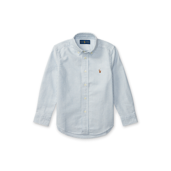 Striped Cotton Oxford Shirt Boys 2-7 1