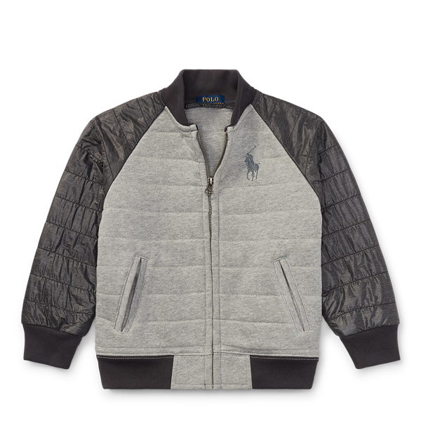 Quilted Cotton Baseball Jacket Boys 2-7 1