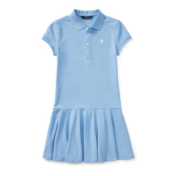 Mesh Short-Sleeve Polo Dress Girls 7-16 1