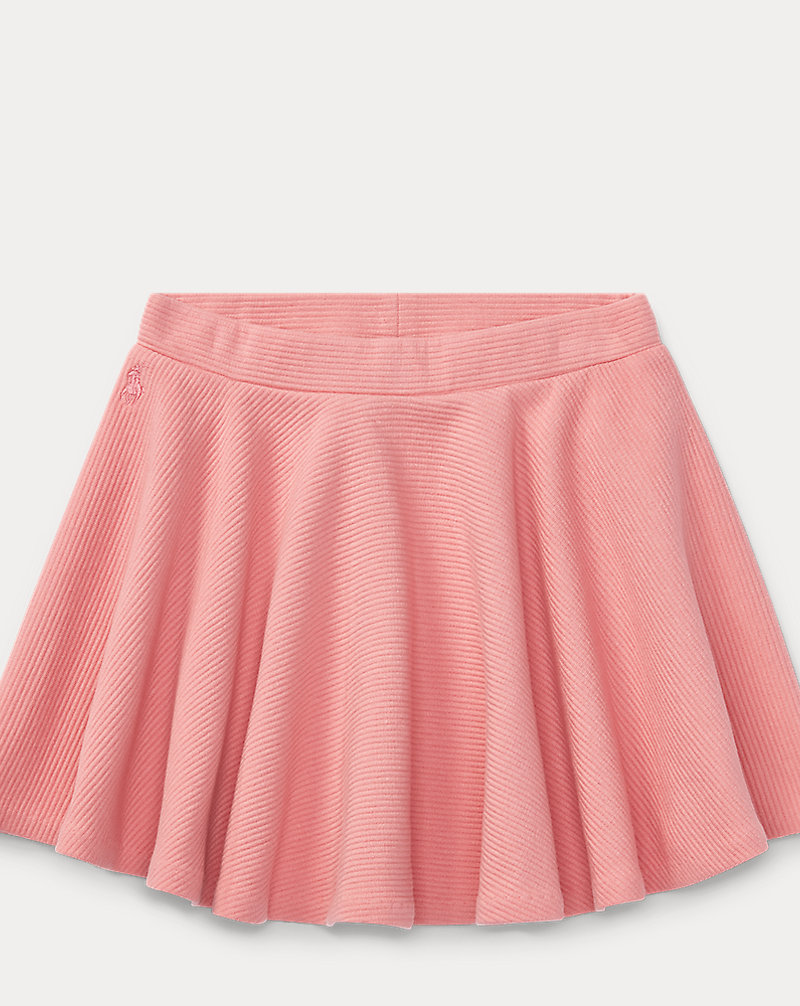 Ribbed Cotton Circle Skirt Girls 2-6x 1