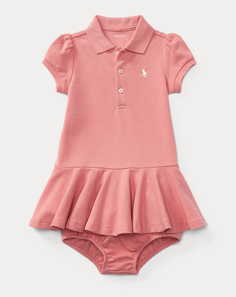 Cotton Polo Dress & Bloomer Baby Girl 1