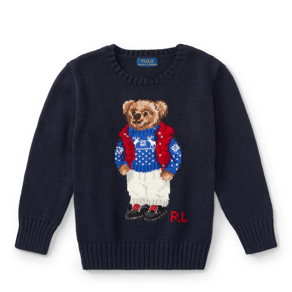 Polo Bear Cotton Sweater for Boys Ralph Lauren CO