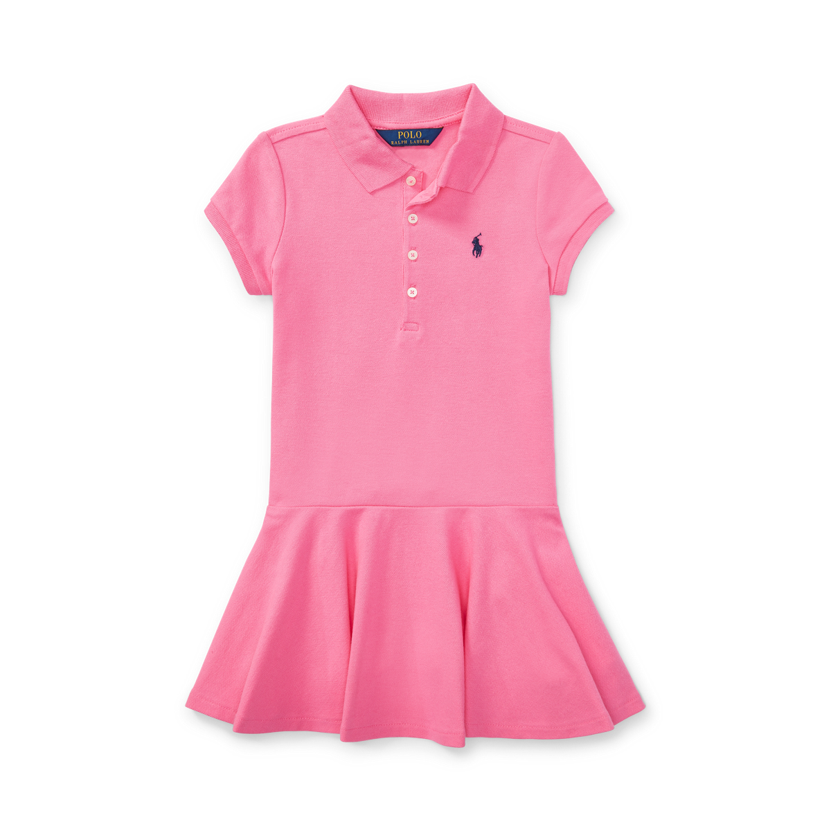 Ralph Lauren Women's Cotton Mesh Polo Dress - Size S in Pink