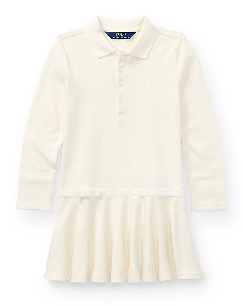 Stretch Cotton Polo Dress Girls 2-6x 1