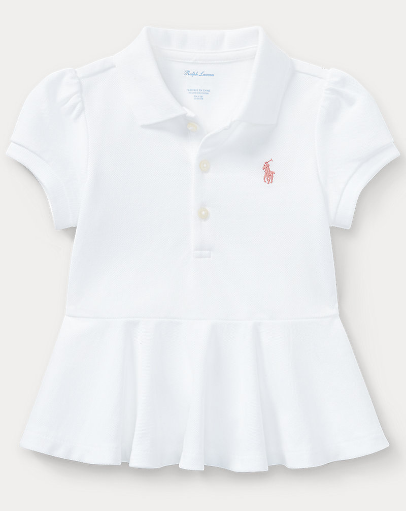 Cotton Mesh Polo Shirt Baby Girl 1
