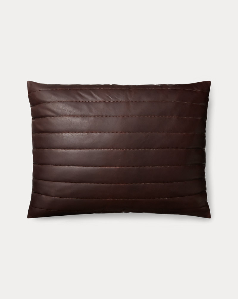 Afton Leather Throw Pillow Ralph Lauren Home 1