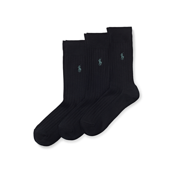 Rib-knit Crew Sock 3-Pack