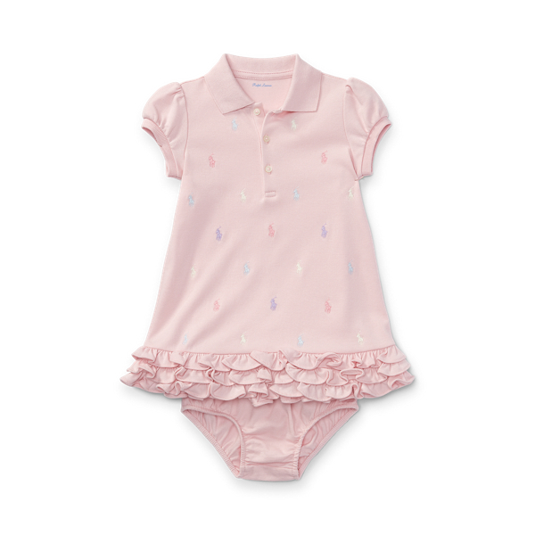 Ruffled Polo Dress &amp; Bloomer Baby Girl 1