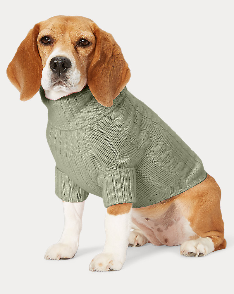 Cable Cashmere Dog Sweater Ralph Lauren Pet 1
