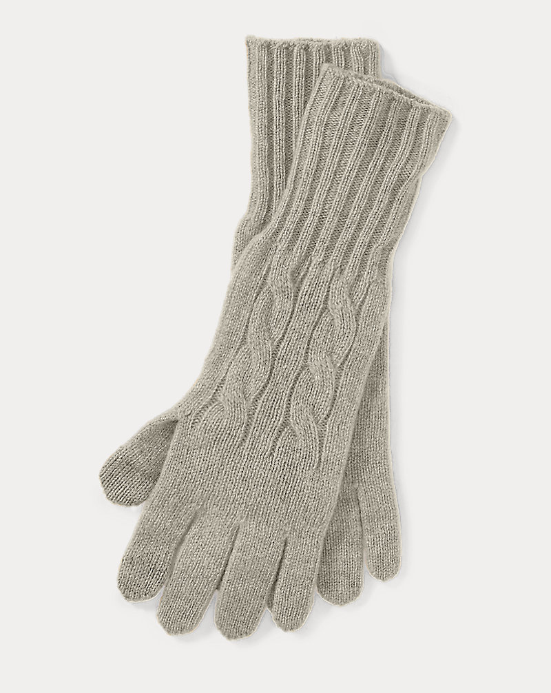 Cable Wool-Cashmere Gloves Polo Ralph Lauren 1
