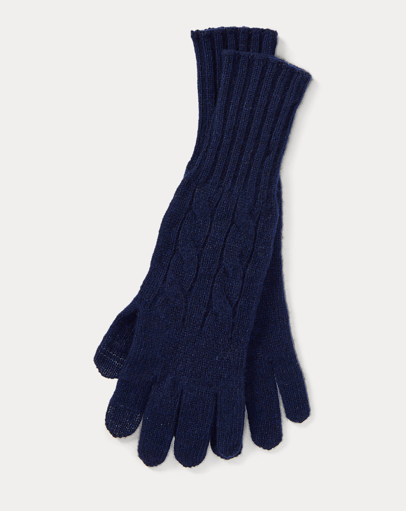 Cable Wool-Cashmere Gloves Polo Ralph Lauren 1
