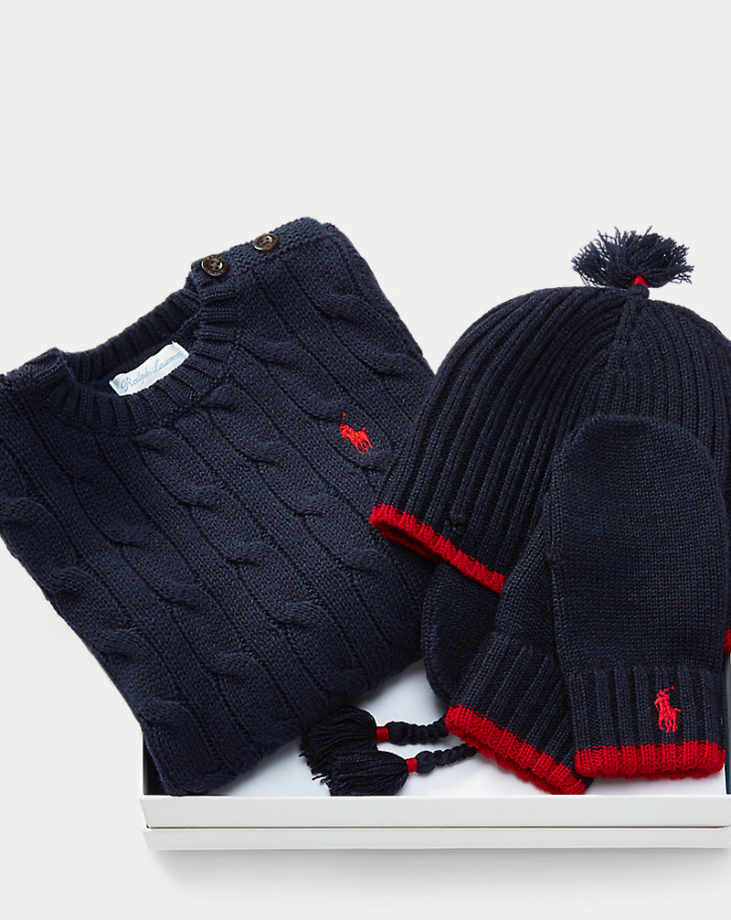 Sweater, Hat & Mittens Set Baby Boy 1