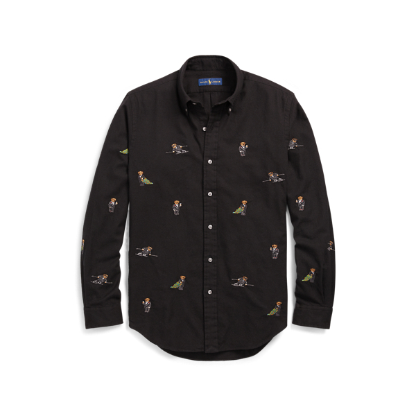 Mens polo 2025 bear shirt