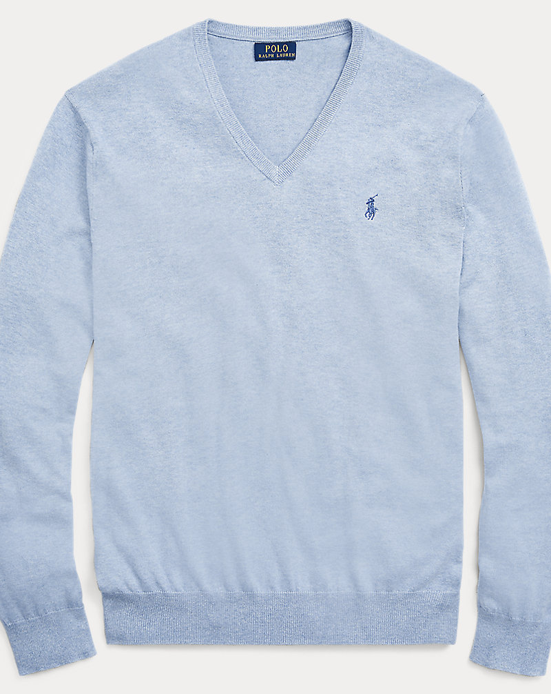 Slim Fit Cotton V-Neck Sweater Polo Ralph Lauren 1