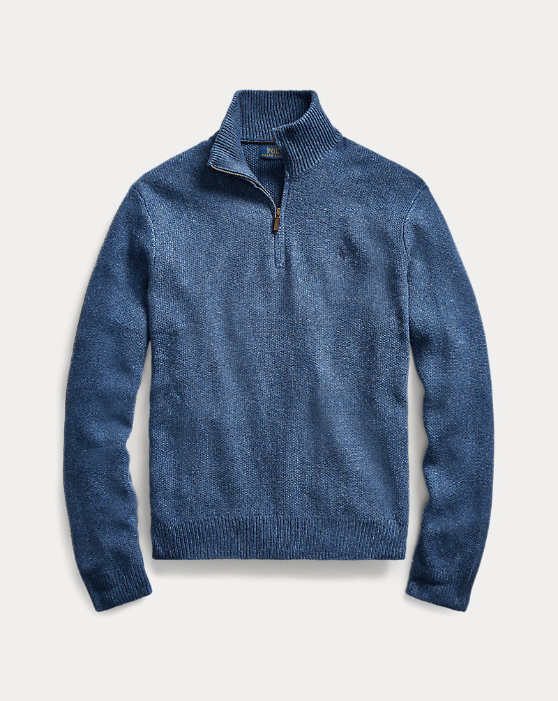 Tussah Silk Half-Zip Sweater Polo Ralph Lauren 1
