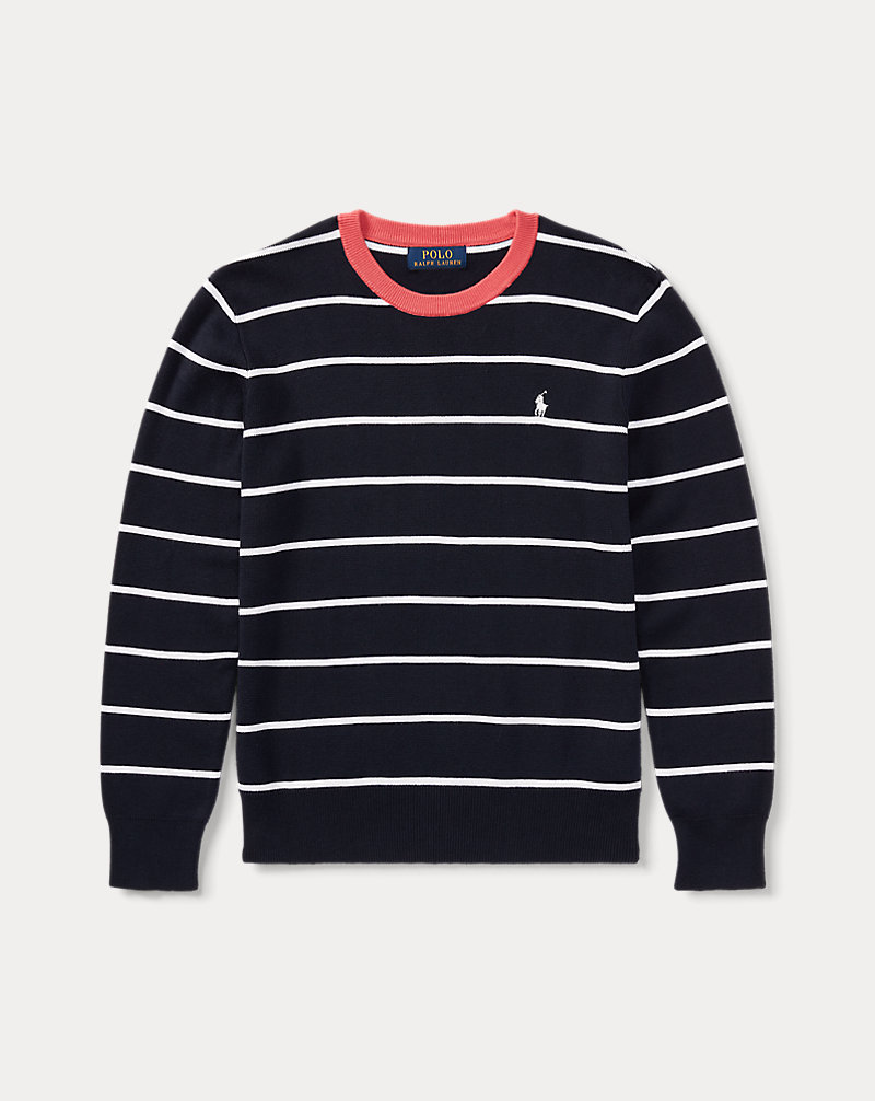 Striped Cotton Sweater Boys 8-20 1