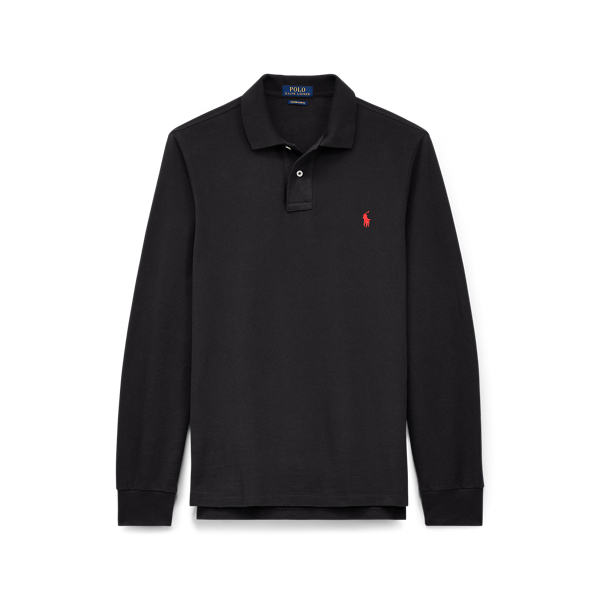 Custom Slim Long Sleeve Polo for Men Ralph Lauren IE