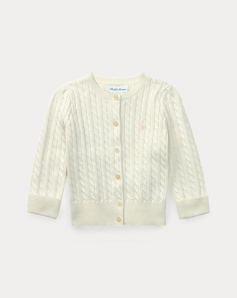 Mini-Cable Cotton Cardigan Baby Girl 1