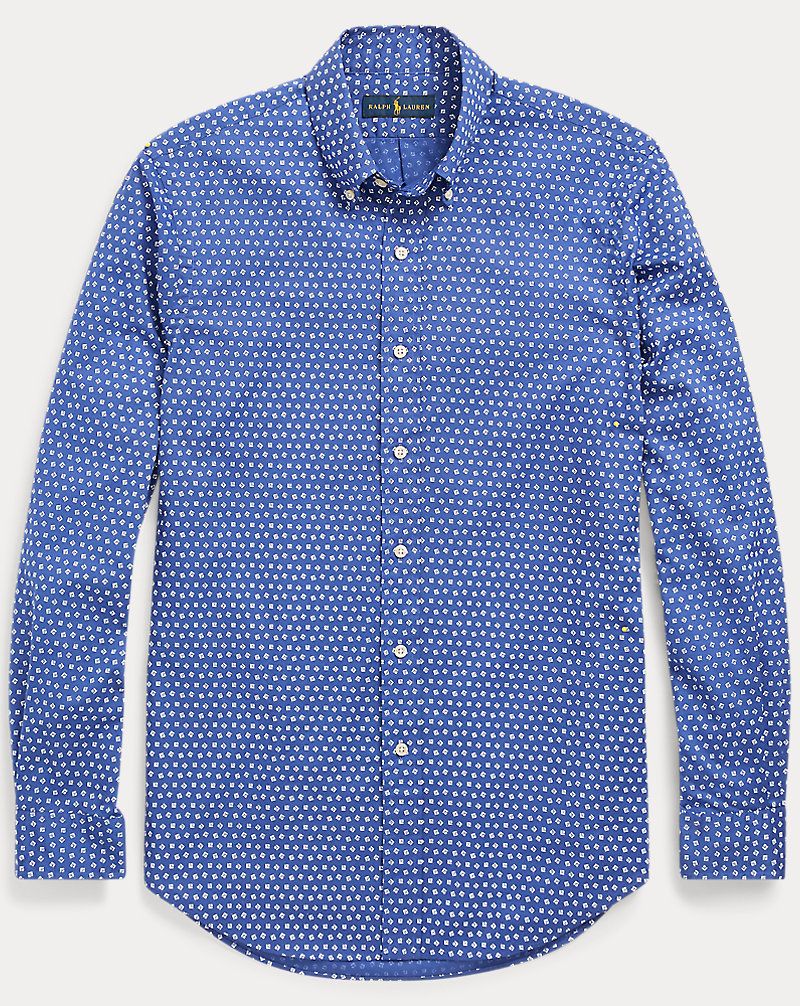Slim Fit Geometric-Print Shirt Polo Ralph Lauren 1