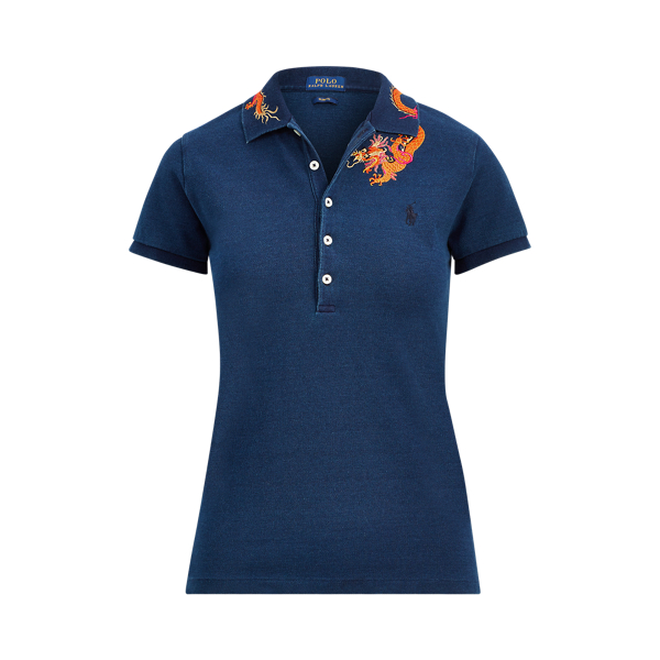Slim Fit Dragon Polo Shirt for Women Ralph Lauren GF