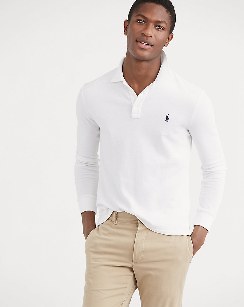 Cotton Long-Sleeve Polo Shirt Polo Ralph Lauren 1