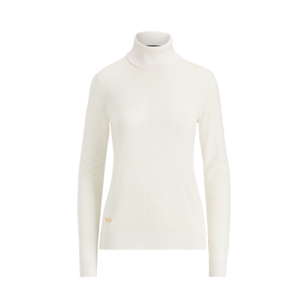 Silk-Blend Turtleneck