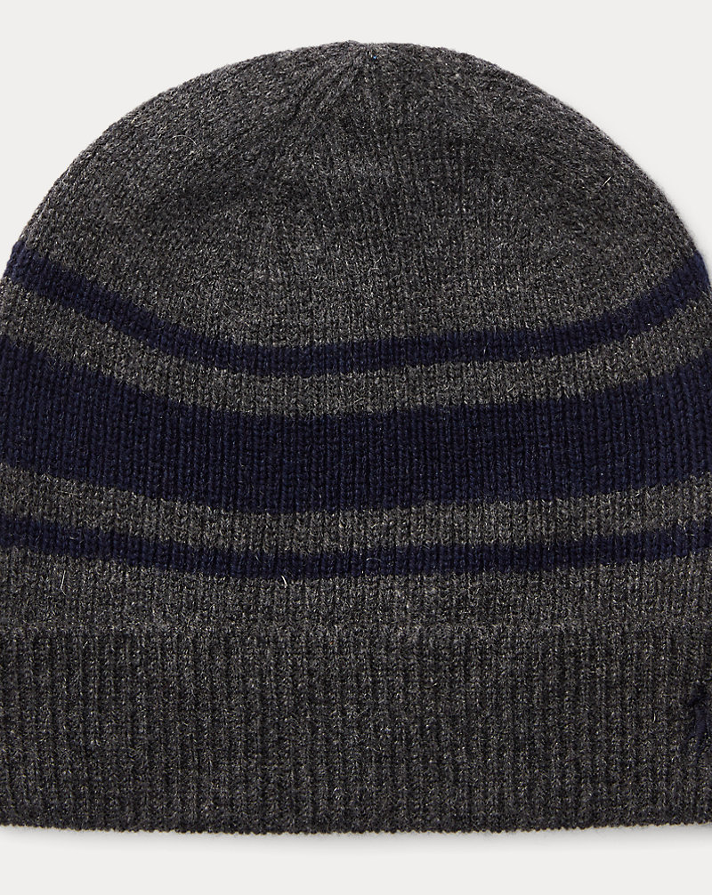 Rugby-Stripe Wool-Cashmere Hat Polo Ralph Lauren 1