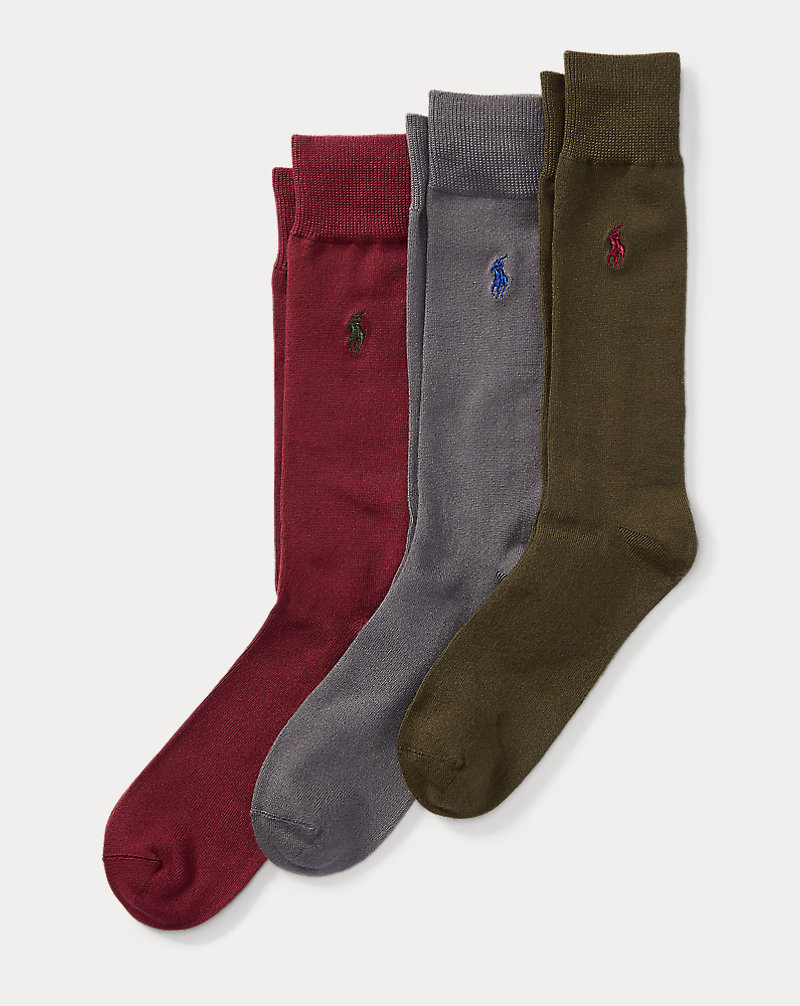 Flat-Knit Trouser Sock 3-Pack Polo Ralph Lauren 1