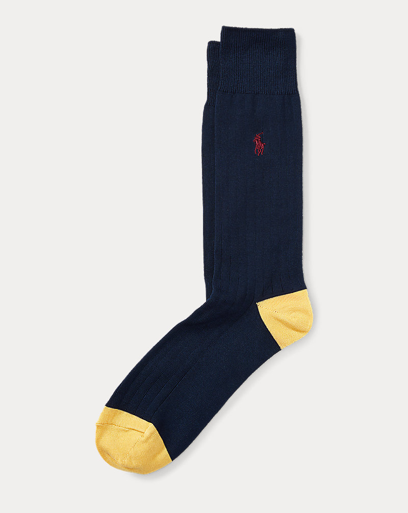 Contrast Heel-Toe Cotton Socks Polo Ralph Lauren 1