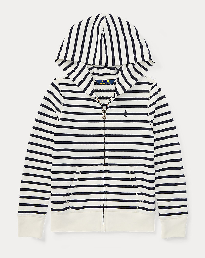 Striped French Terry Hoodie Girls 7-16 1