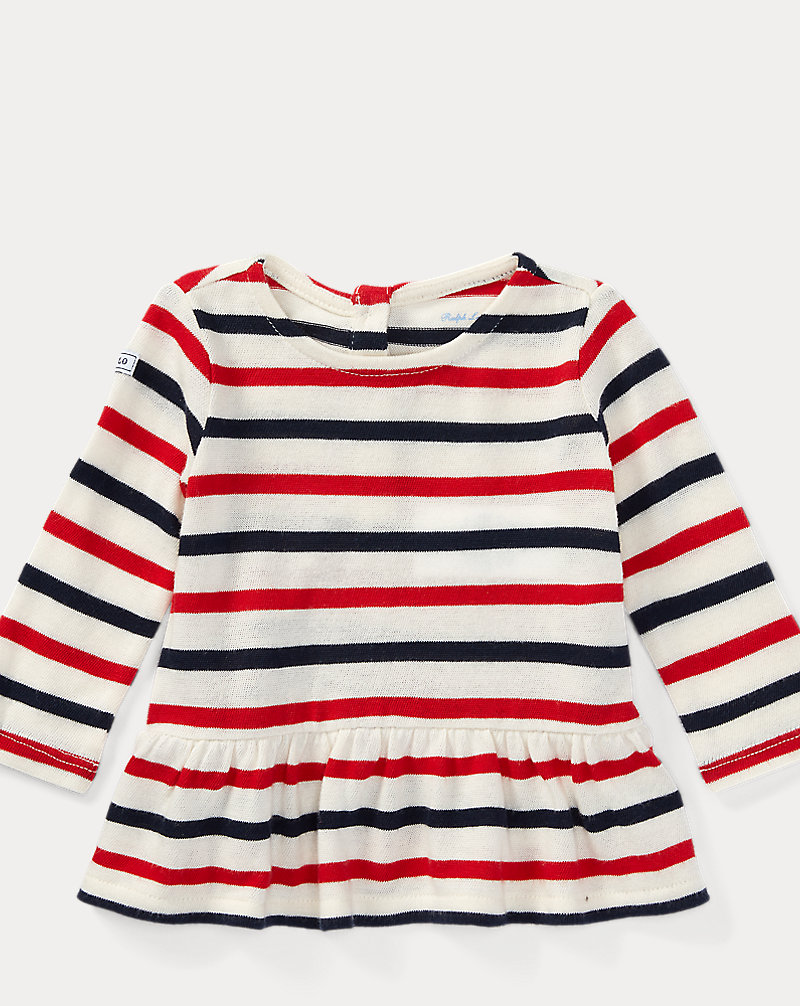 Striped Cotton Jersey Tunic Baby Girl 1