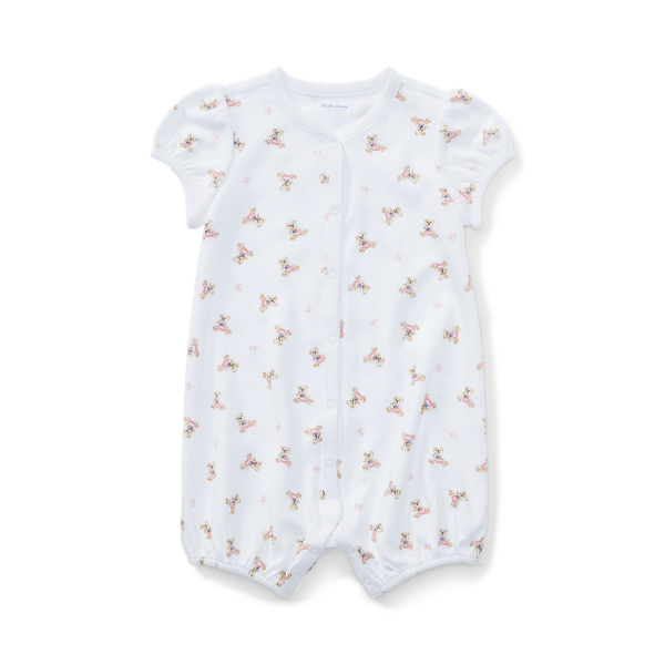 Polo Bear Cotton Romper Baby Girl 1