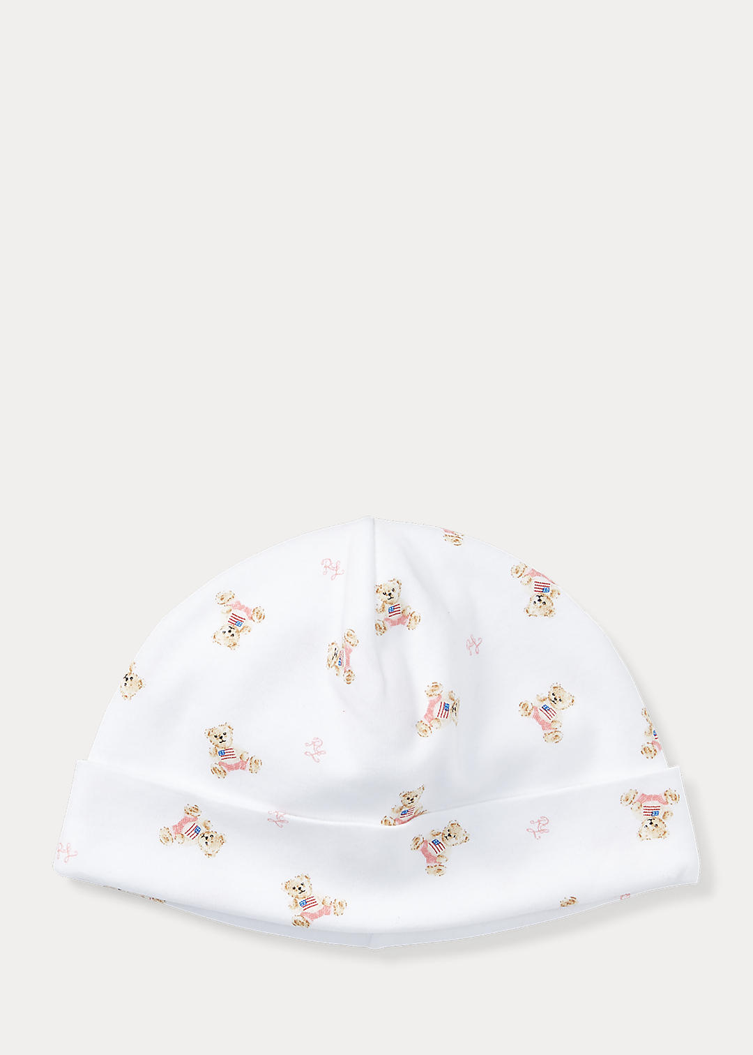 Baby Girl Polo Bear Cotton Hat 1