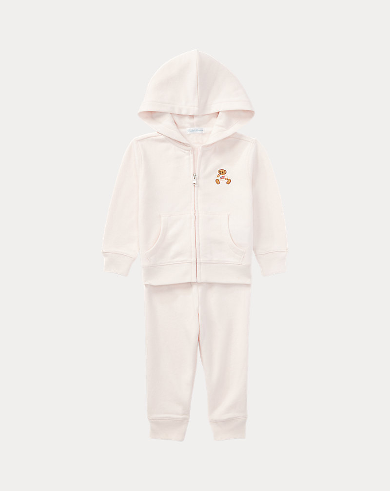 French Terry Hoodie & Pant Set Baby Girl 1