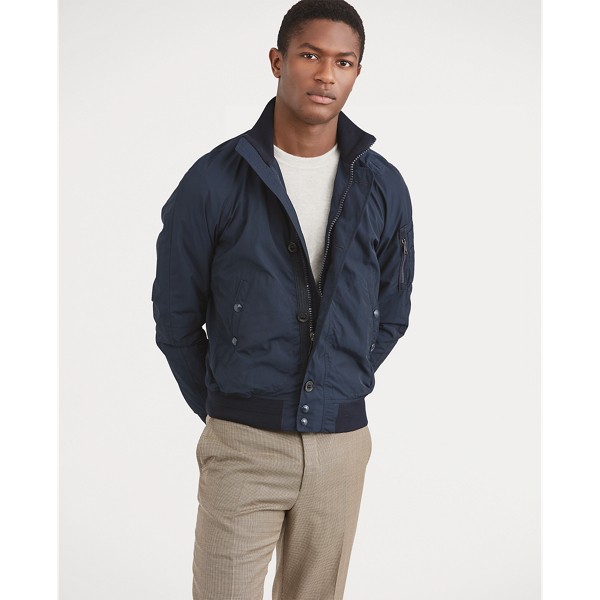 Bomber jacket polo shirt deals