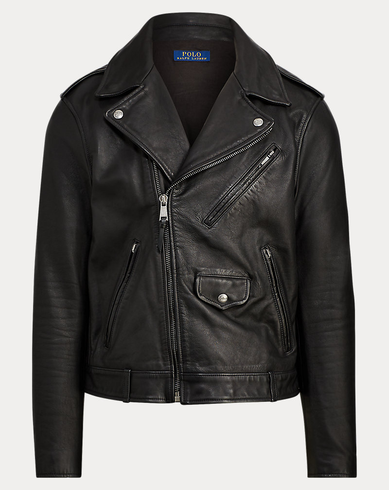 Leather Biker Jacket Polo Ralph Lauren 1