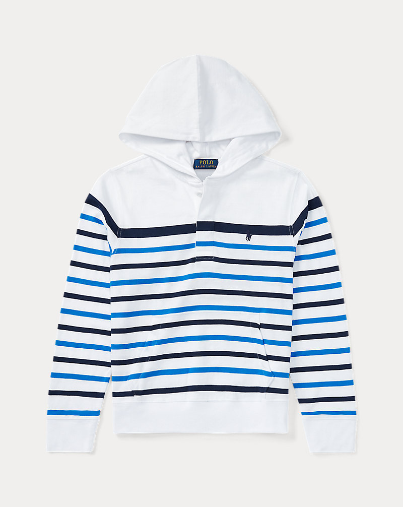 Striped Cotton Jersey Hoodie BOYS 6-14 YEARS 1