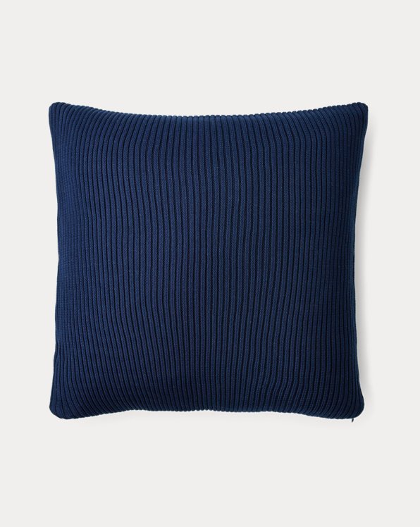Flora Rib-Knit Throw Pillow