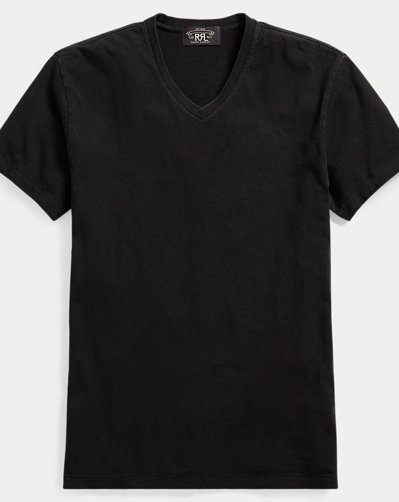 Indigo Cotton Jersey T-Shirt RRL 1