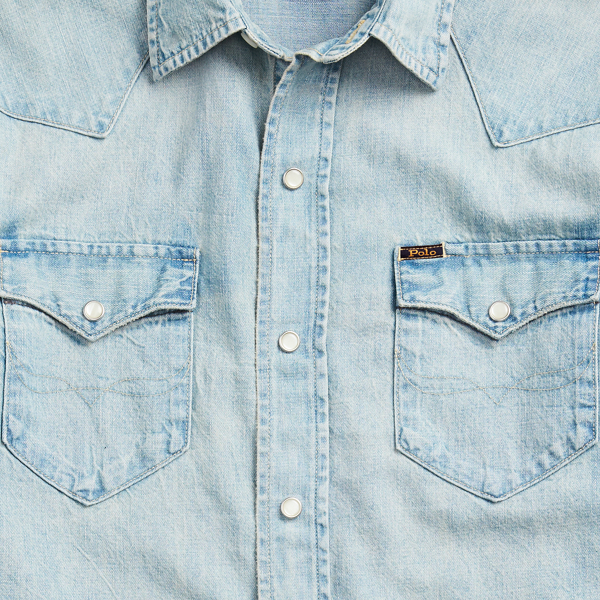 Polo Ralph Lauren Classic Fit Denim Western Shirt 6