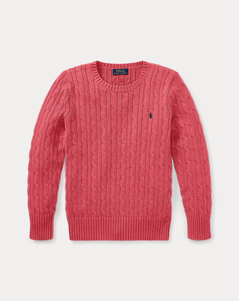 Cable-Knit Cotton Sweater Boys 8-20 1