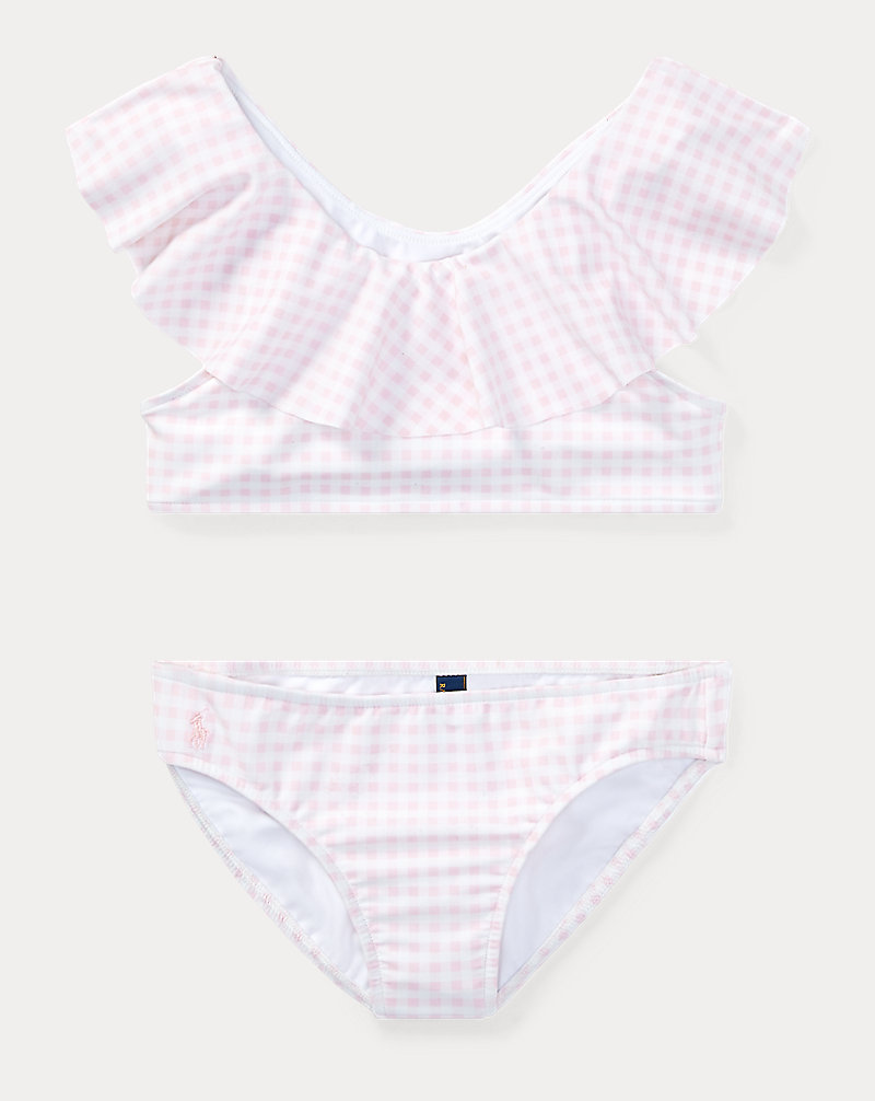 Gingham Two-Piece Swimsuit Girls 7-16 1