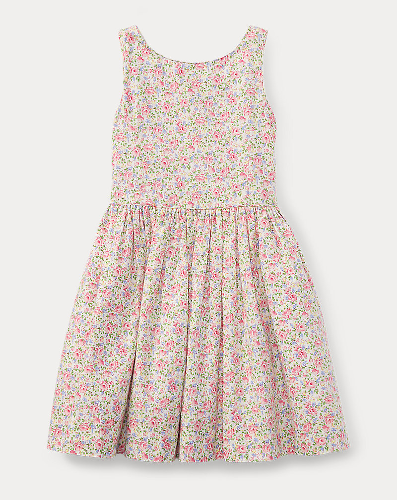 Floral Cotton Sleeveless Dress Girls 2-6x 1
