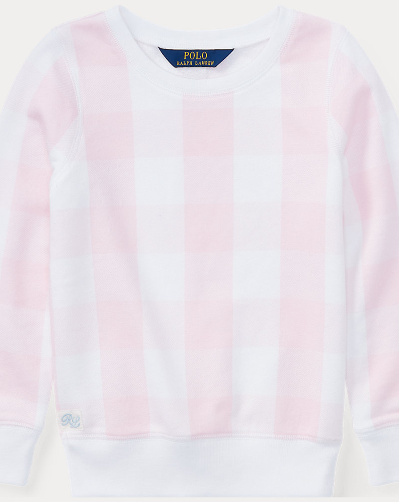 Gingham French Terry Pullover Girls 2-6x 1