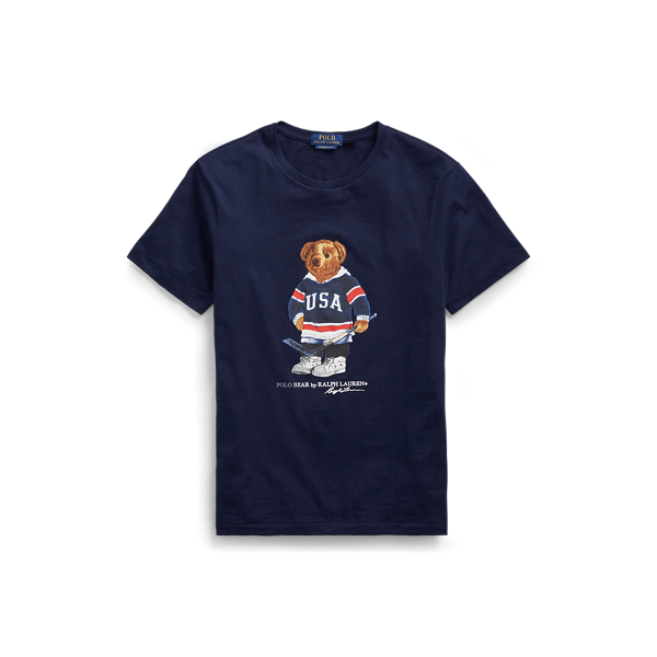 Custom Slim Fit Bear T-Shirt Polo Ralph Lauren 1