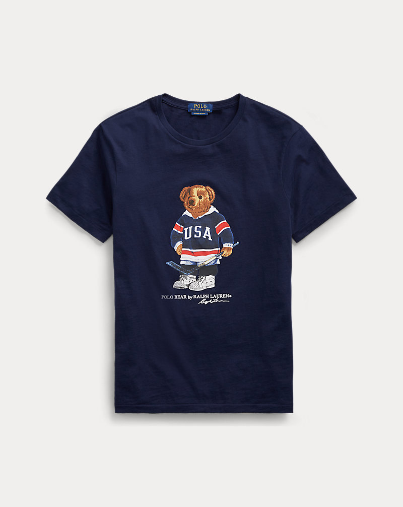 Custom Slim Fit Bear T-Shirt Polo Ralph Lauren 1
