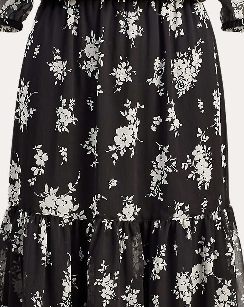 Floral Georgette Midi Dress Lauren 1